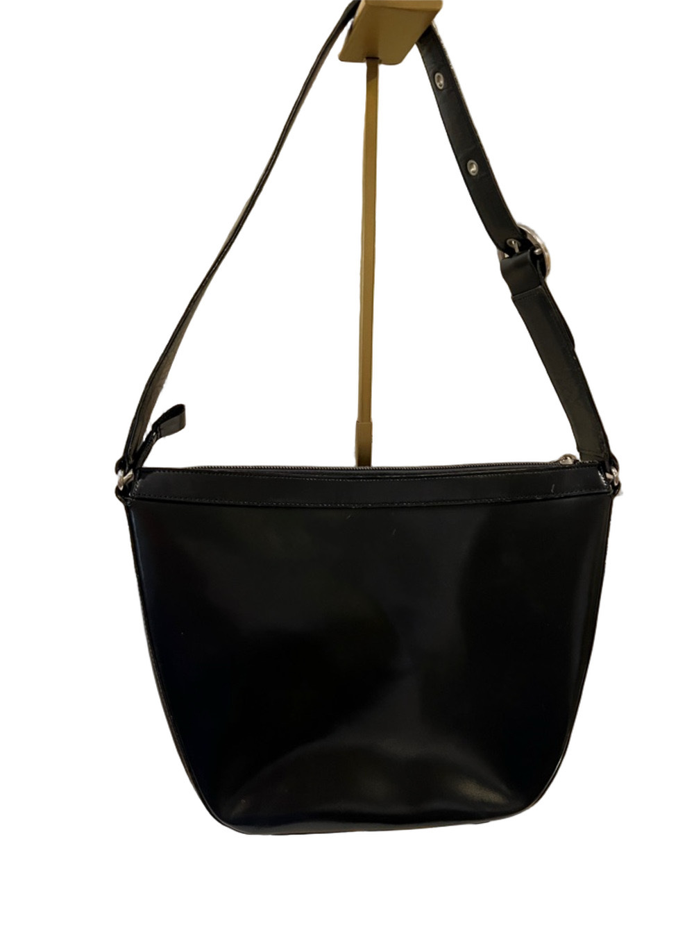 Burberry Black Leather Novacheck Plaid Shoulder Bag with COA - Picture 8 of 17